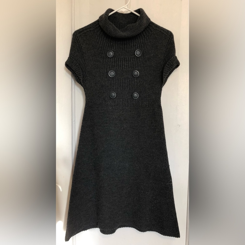 Zara Gray Short Sleeve Knit Dress